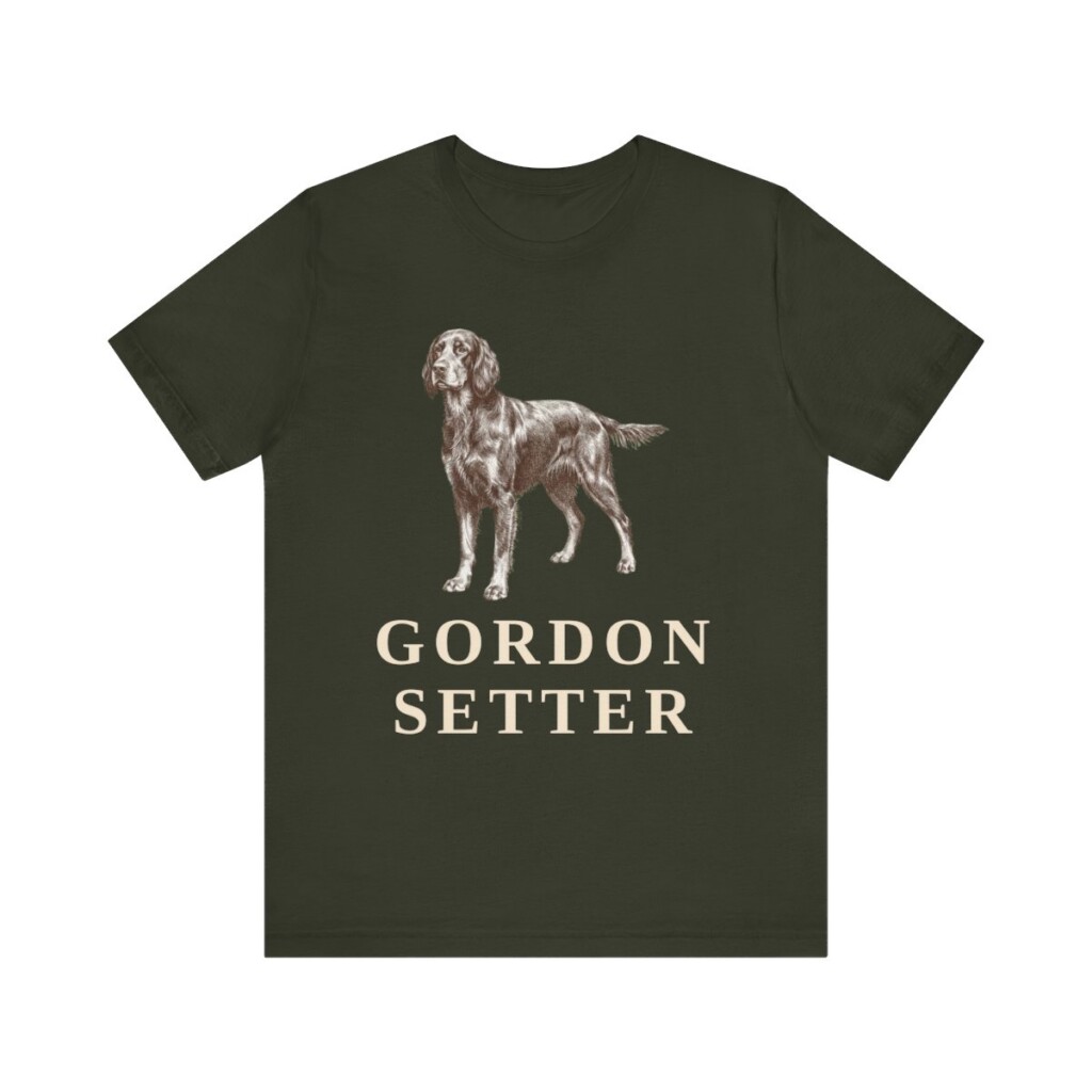 Gordon Setter Lover Shirt, Vintage Dog Sketch Tee, Dog Lover Gift