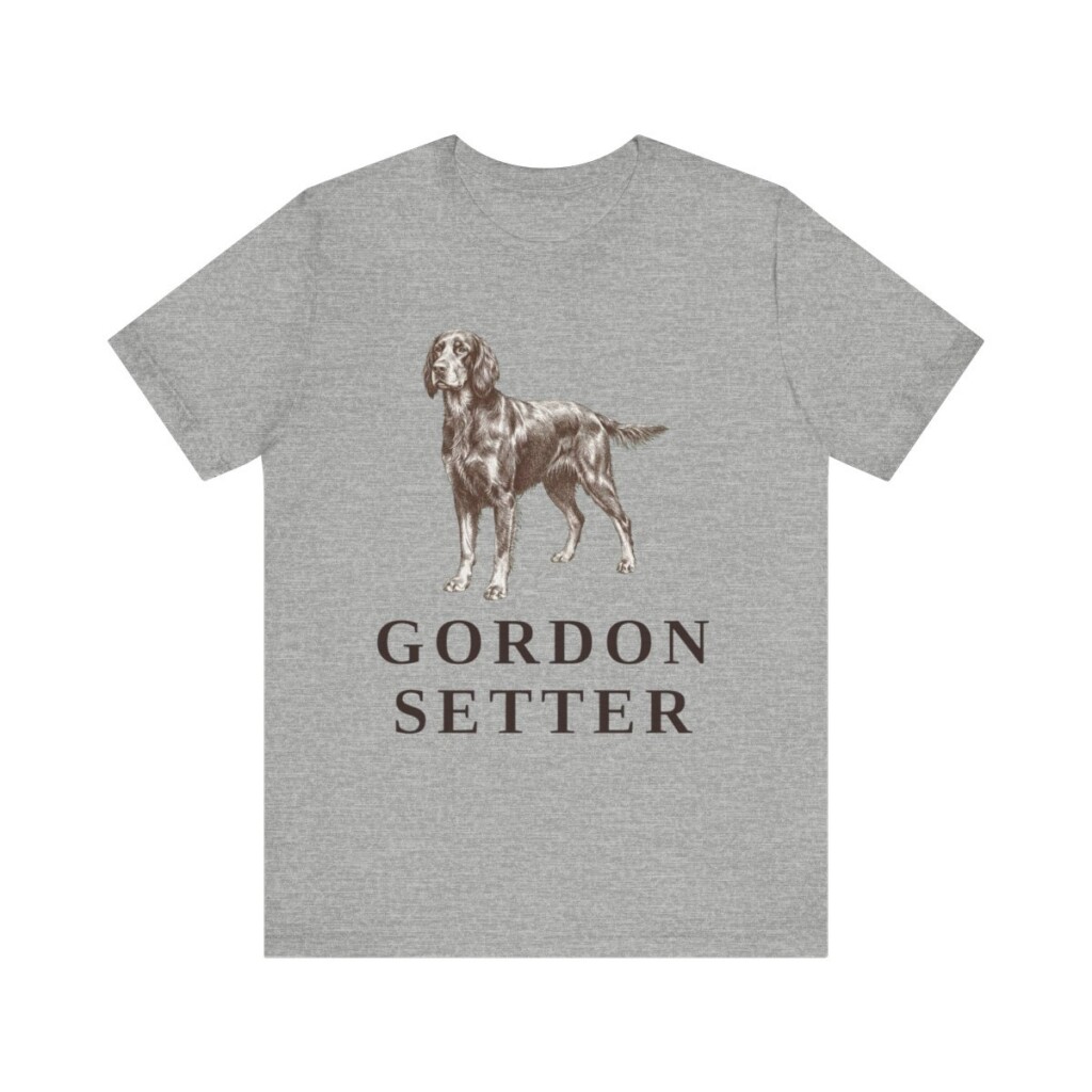 Gordon Setter Lover Shirt, Vintage Dog Sketch Tee, Dog Lover Gift