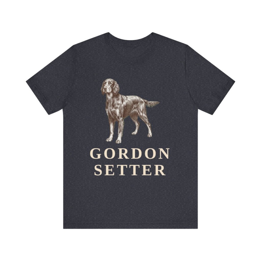 Gordon Setter Lover Shirt, Vintage Dog Sketch Tee, Dog Lover Gift