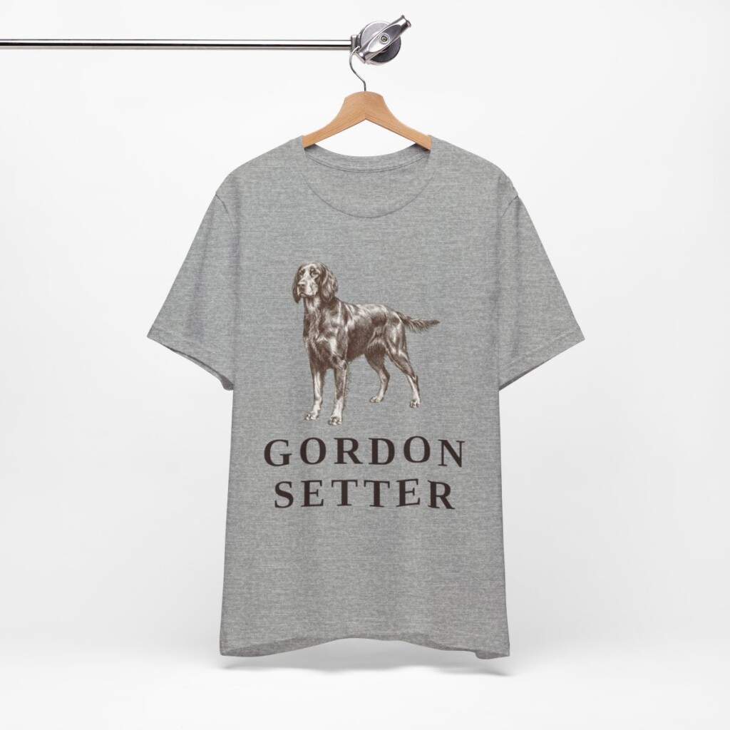 Gordon Setter Lover Shirt, Vintage Dog Sketch Tee, Dog Lover Gift