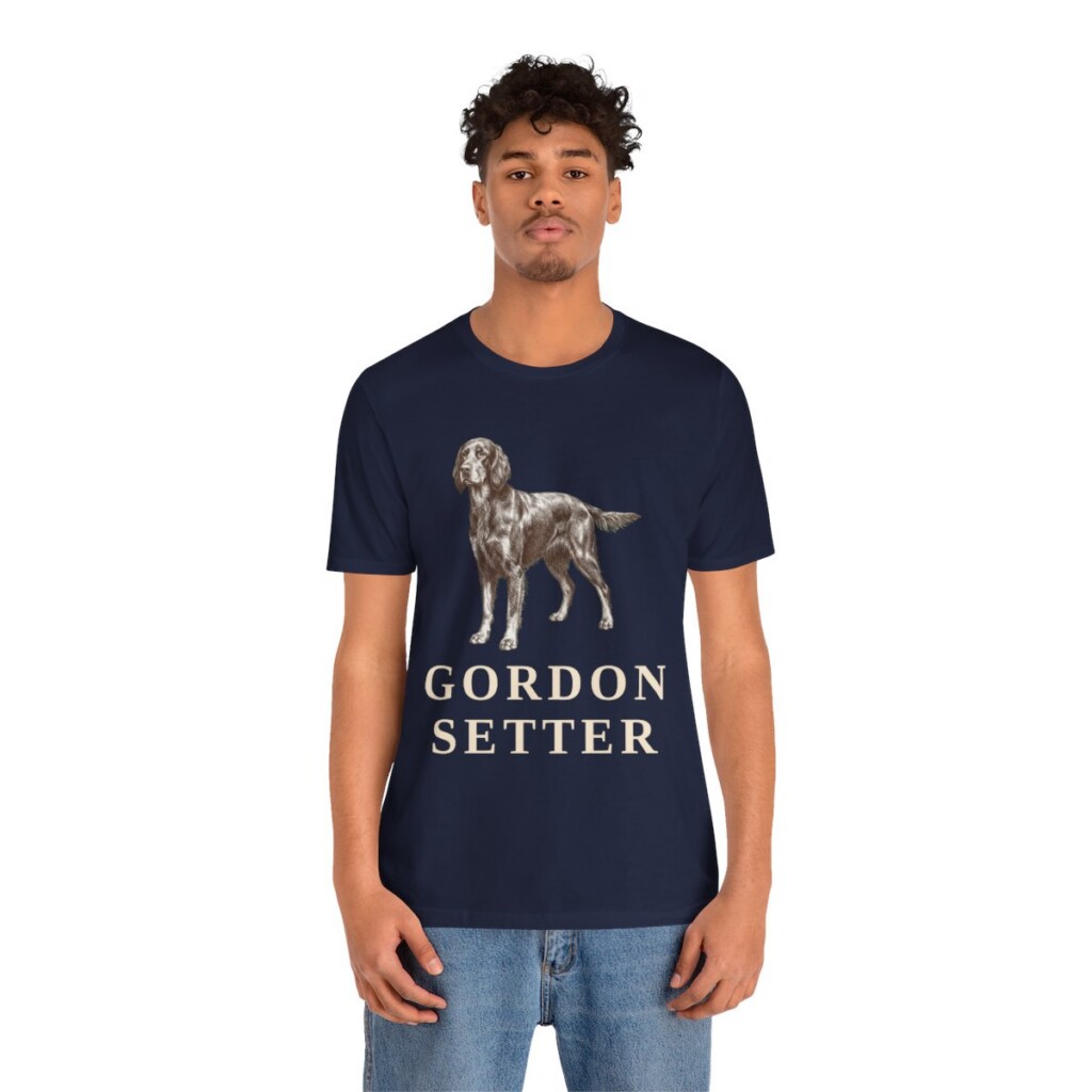 Gordon Setter Lover Shirt, Vintage Dog Sketch Tee, Dog Lover Gift