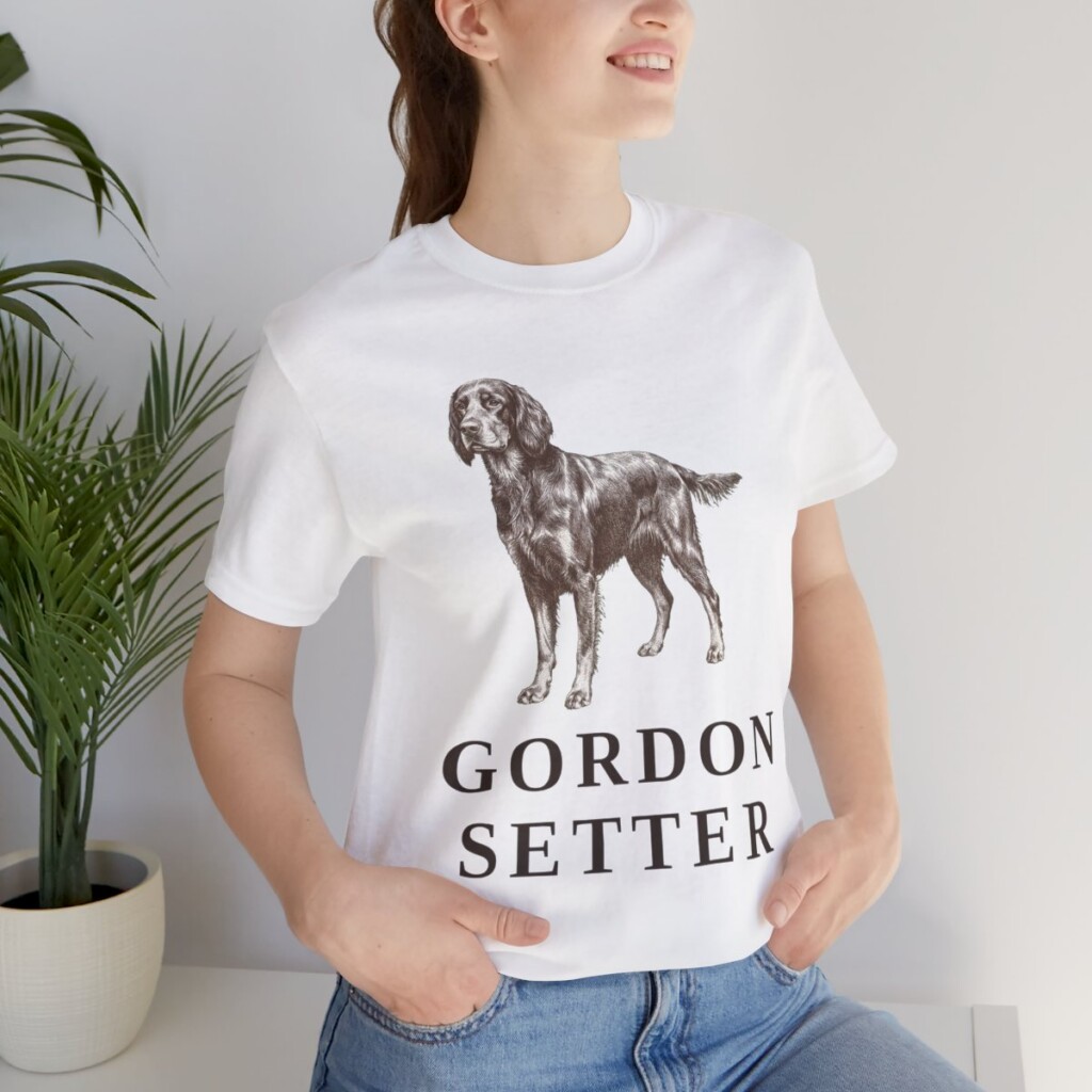 Gordon Setter Lover Shirt, Vintage Dog Sketch Tee, Dog Lover Gift