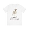 Great Dane Dad Shirt, Vintage Dog Sketch Tee, Dog Dad Gift