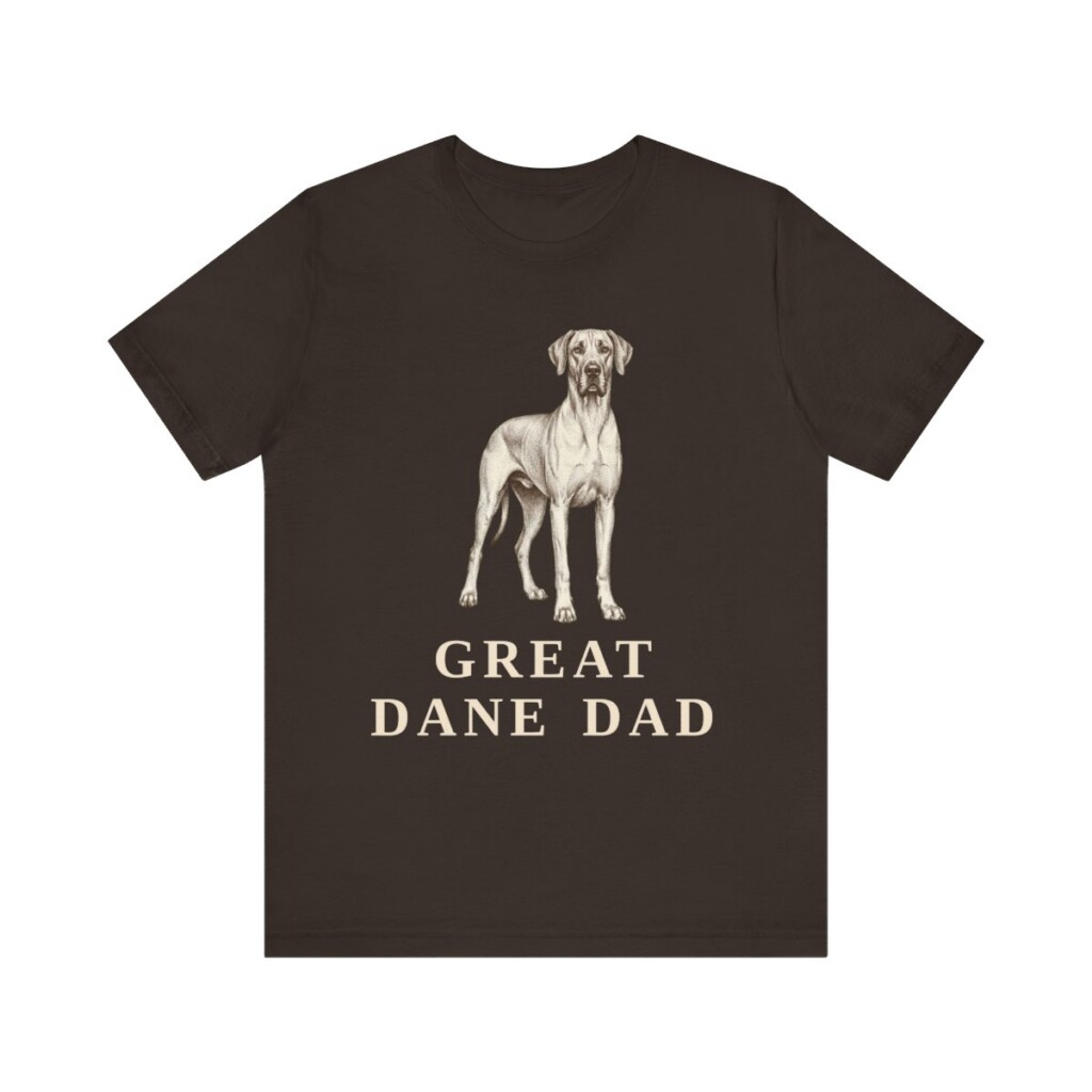 Great Dane Dad Shirt, Vintage Dog Sketch Tee, Dog Dad Gift