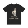 Great Dane Dad Shirt, Vintage Dog Sketch Tee, Dog Dad Gift