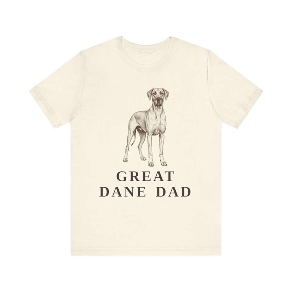 Great Dane Dad Shirt, Vintage Dog Sketch Tee, Dog Dad Gift