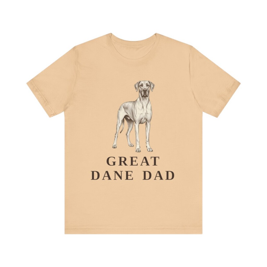 Great Dane Dad Shirt, Vintage Dog Sketch Tee, Dog Dad Gift