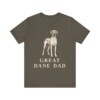 Great Dane Dad Shirt, Vintage Dog Sketch Tee, Dog Dad Gift