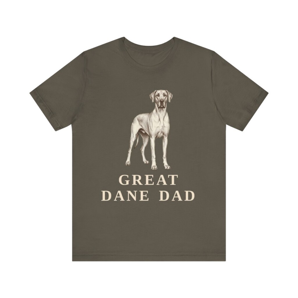 Great Dane Dad Shirt, Vintage Dog Sketch Tee, Dog Dad Gift