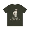 Great Dane Dad Shirt, Vintage Dog Sketch Tee, Dog Dad Gift