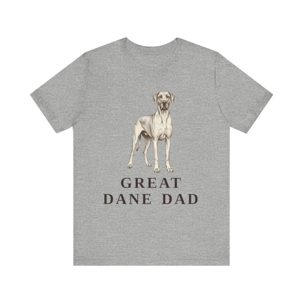 Great Dane Dad Shirt, Vintage Dog Sketch Tee, Dog Dad Gift