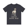 Great Dane Dad Shirt, Vintage Dog Sketch Tee, Dog Dad Gift
