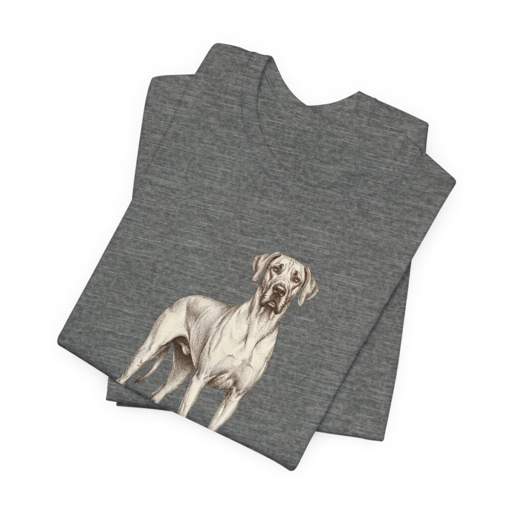 Great Dane Dad Shirt, Vintage Dog Sketch Tee, Dog Dad Gift