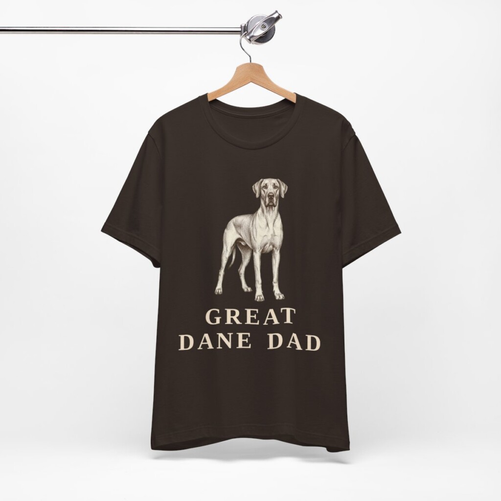 Great Dane Dad Shirt, Vintage Dog Sketch Tee, Dog Dad Gift