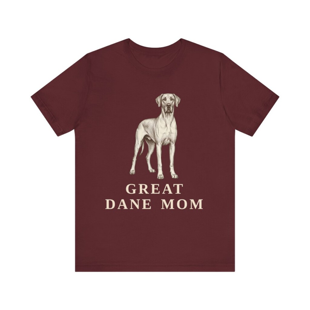 Great Dane Mom Shirt, Vintage Dog Sketch Tee, Dog Mom Gift