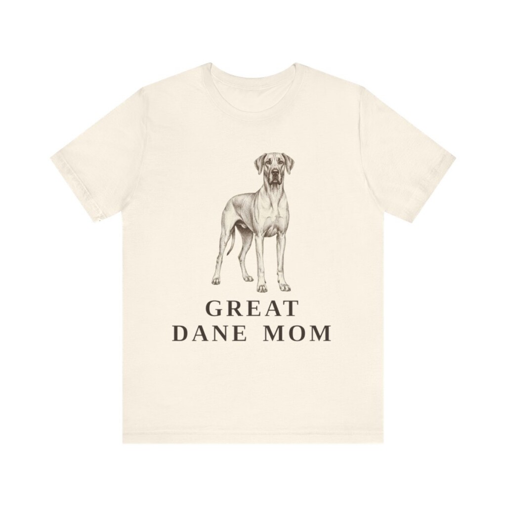 Great Dane Mom Shirt, Vintage Dog Sketch Tee, Dog Mom Gift