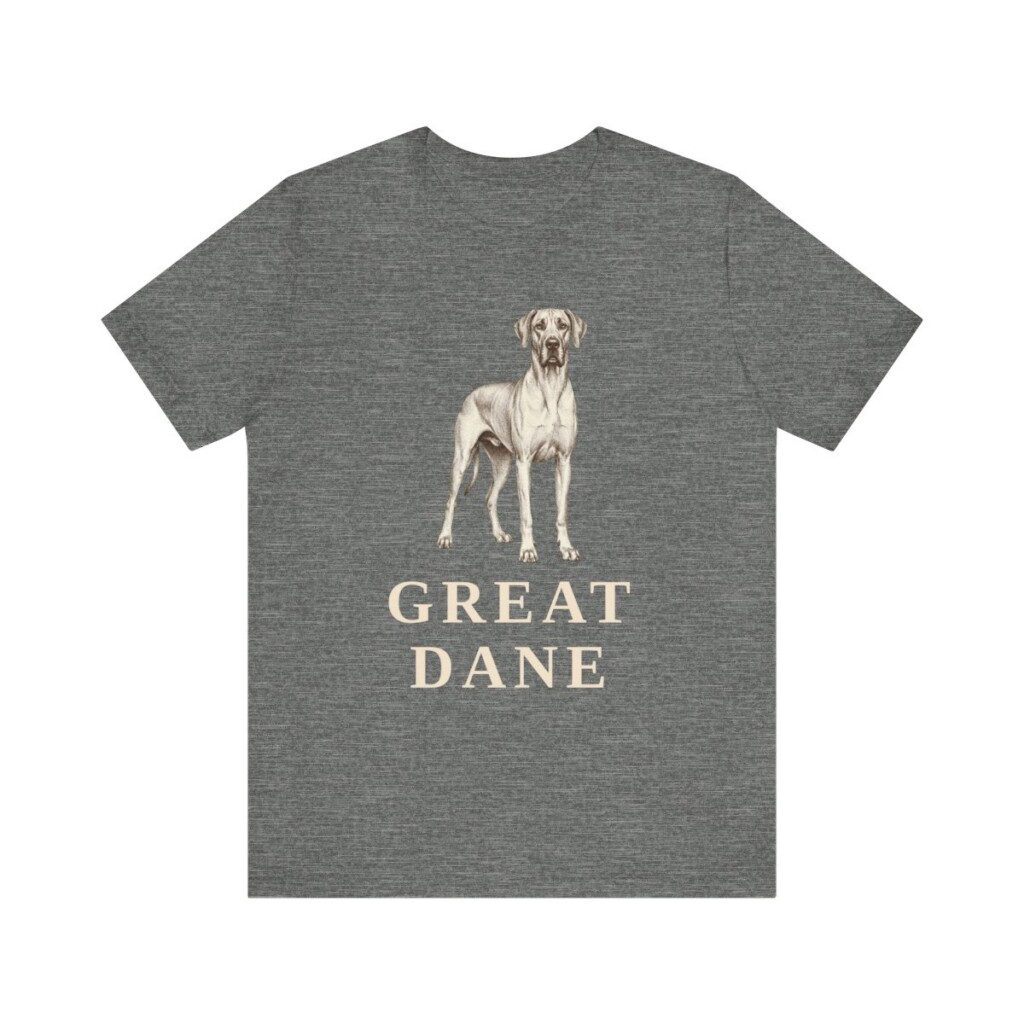 Great Dane Lover Shirt, Vintage Dog Sketch Tee, Dog Lover Gift