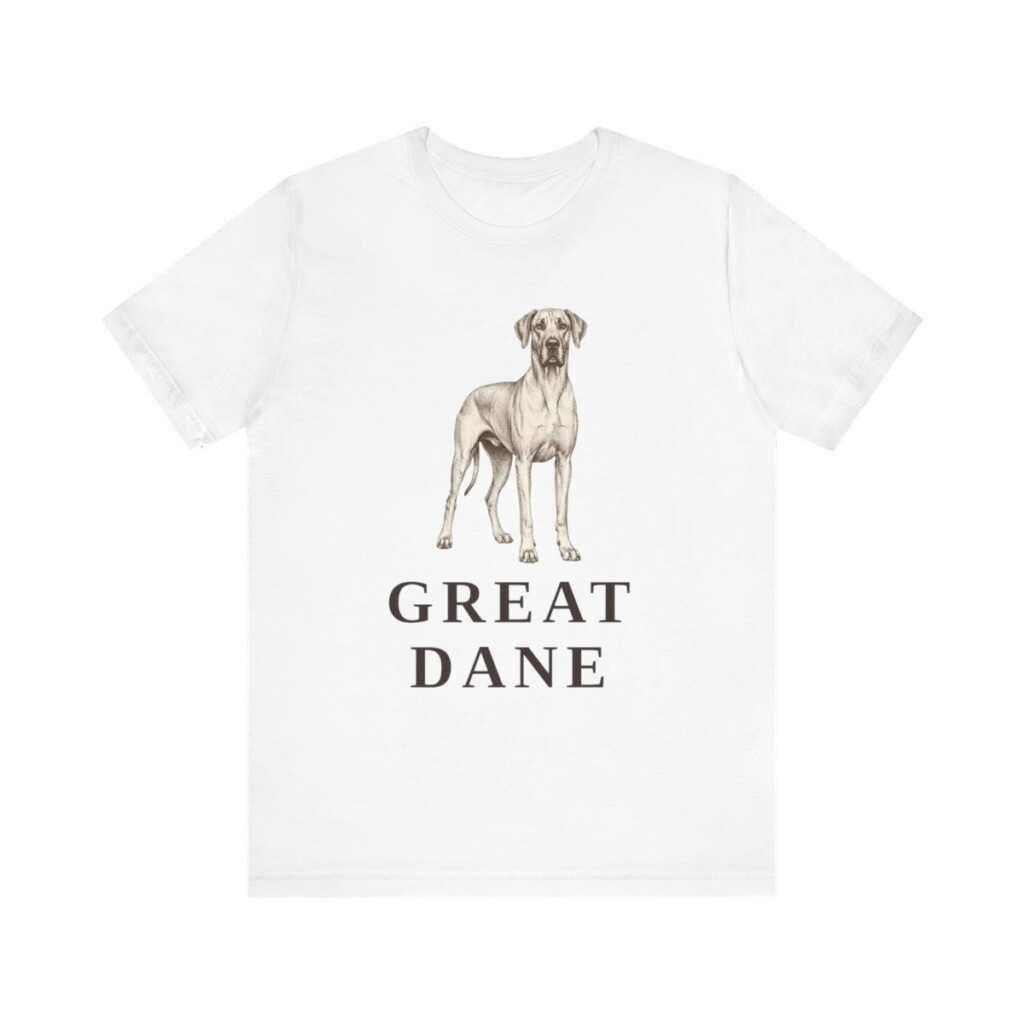 Great Dane Lover Shirt, Vintage Dog Sketch Tee, Dog Lover Gift