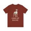 Great Dane Lover Shirt, Vintage Dog Sketch Tee, Dog Lover Gift