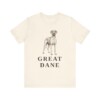 Great Dane Lover Shirt, Vintage Dog Sketch Tee, Dog Lover Gift