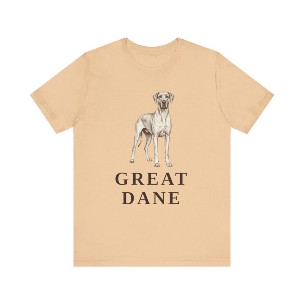 Great Dane Lover Shirt, Vintage Dog Sketch Tee, Dog Lover Gift