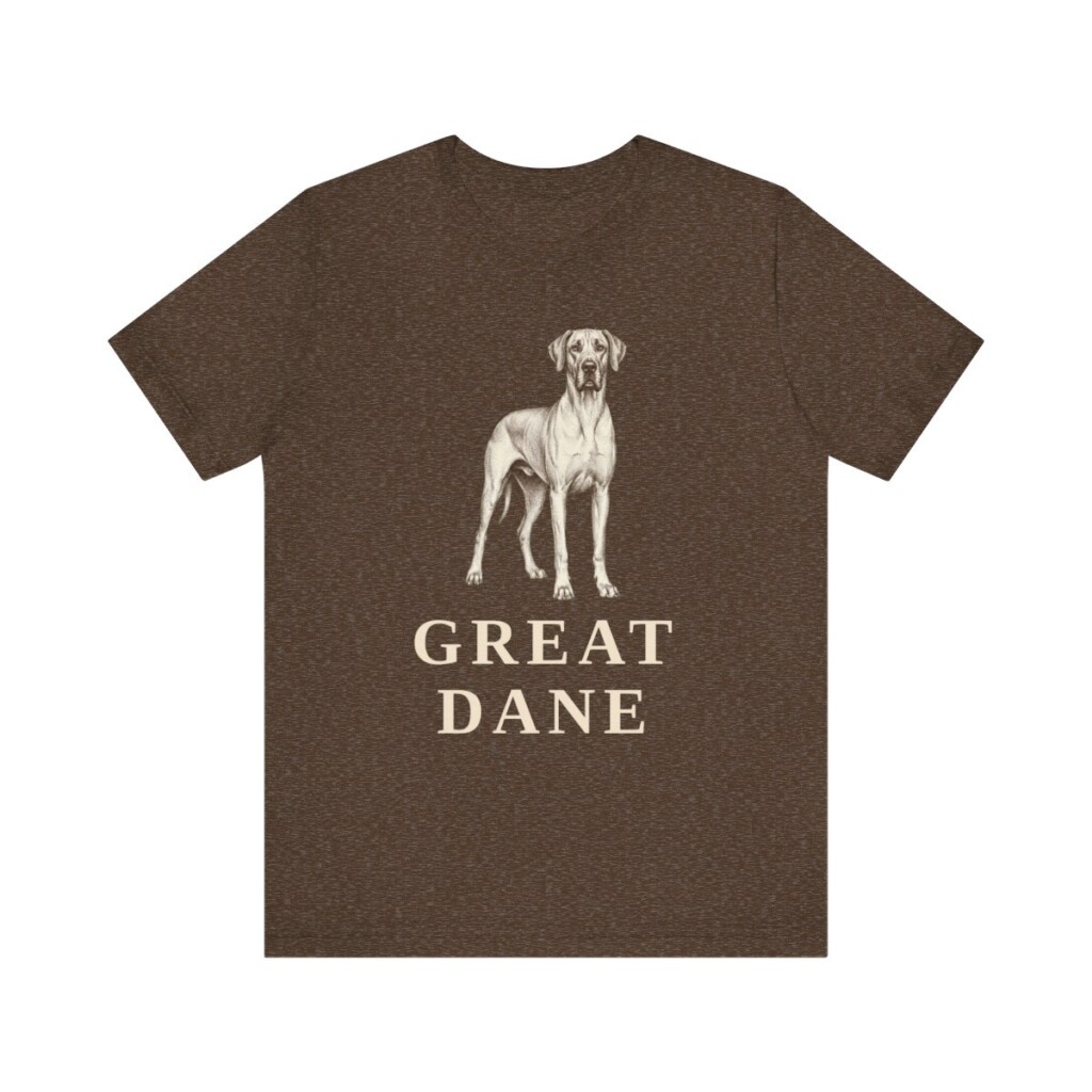 Great Dane Lover Shirt, Vintage Dog Sketch Tee, Dog Lover Gift