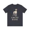 Great Dane Lover Shirt, Vintage Dog Sketch Tee, Dog Lover Gift