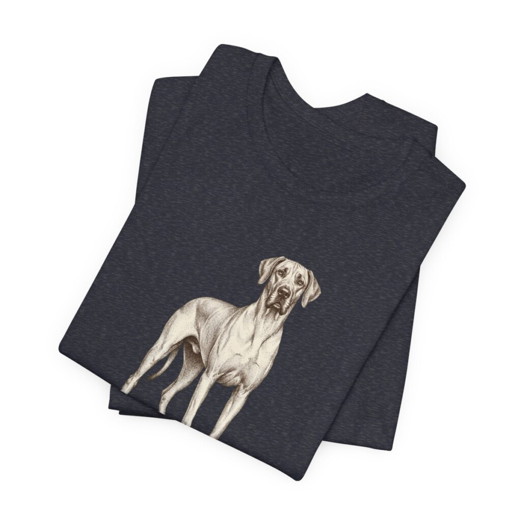 Great Dane Lover Shirt, Vintage Dog Sketch Tee, Dog Lover Gift