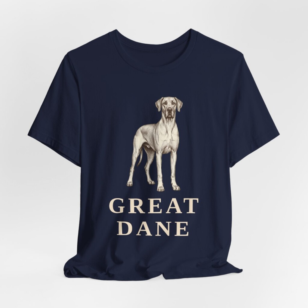 Great Dane Lover Shirt, Vintage Dog Sketch Tee, Dog Lover Gift