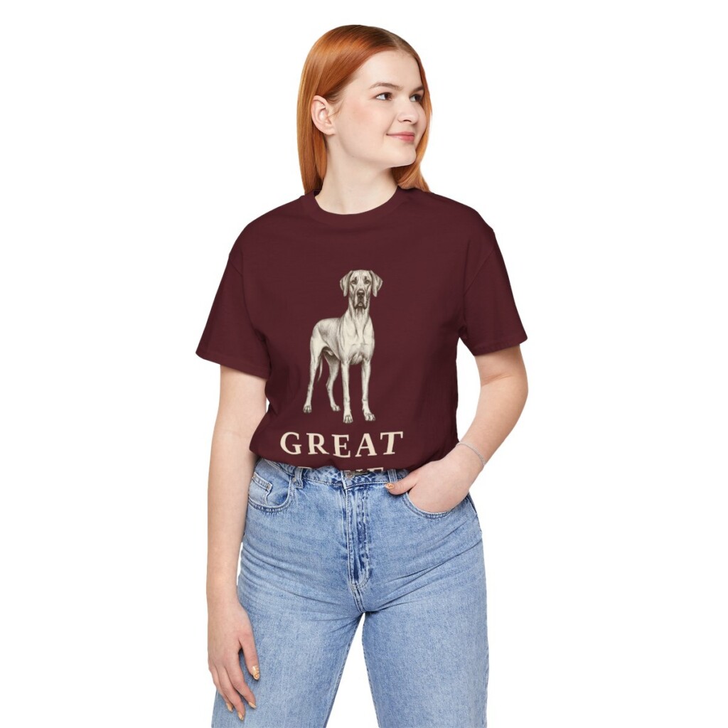 Great Dane Lover Shirt, Vintage Dog Sketch Tee, Dog Lover Gift