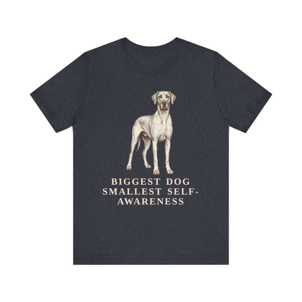 Great Dane Humor Shirt, Vintage Dog Sketch Tee, Dog Humor Gift