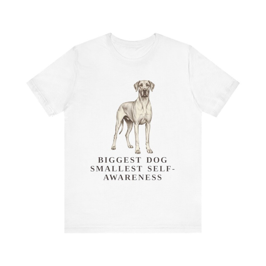 Great Dane Humor Shirt, Vintage Dog Sketch Tee, Dog Humor Gift