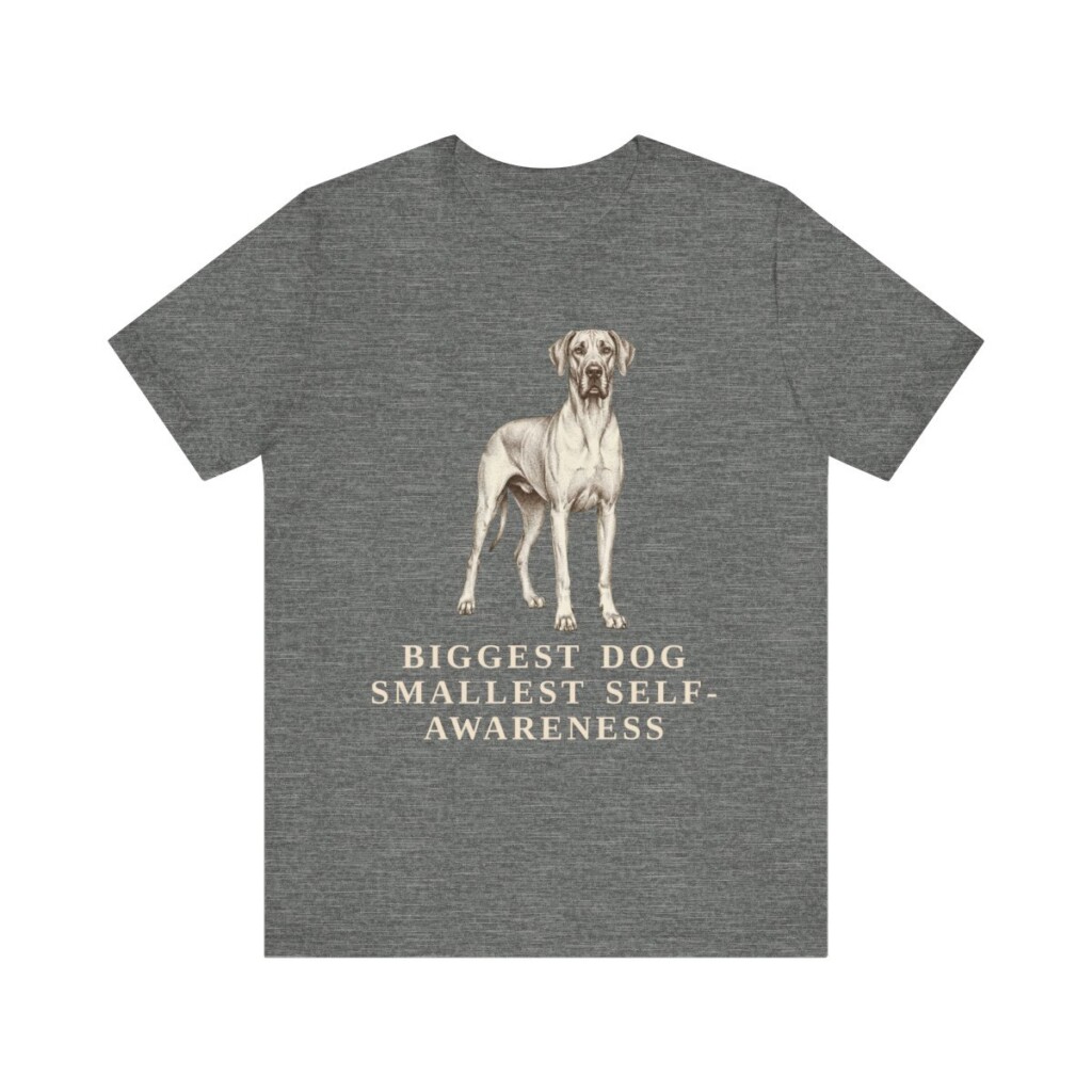 Great Dane Humor Shirt, Vintage Dog Sketch Tee, Dog Humor Gift