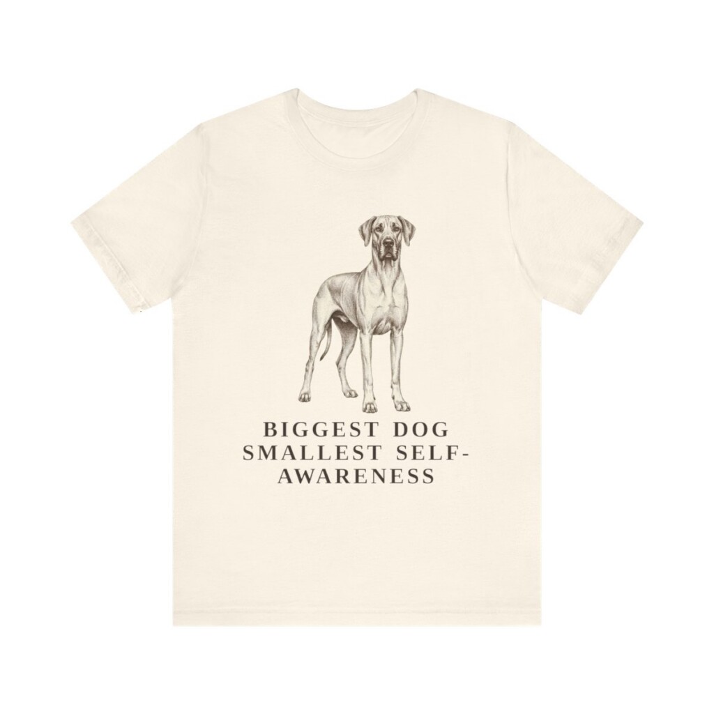 Great Dane Humor Shirt, Vintage Dog Sketch Tee, Dog Humor Gift