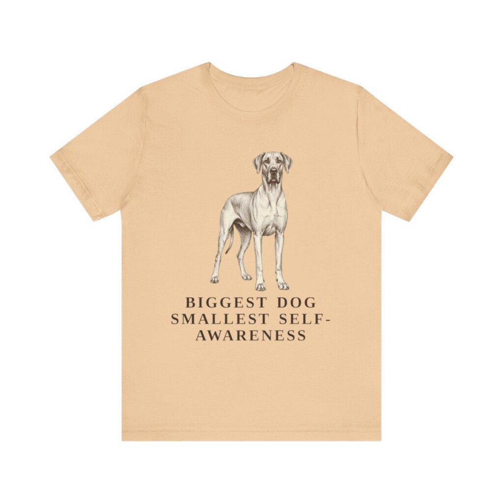 Great Dane Humor Shirt, Vintage Dog Sketch Tee, Dog Humor Gift