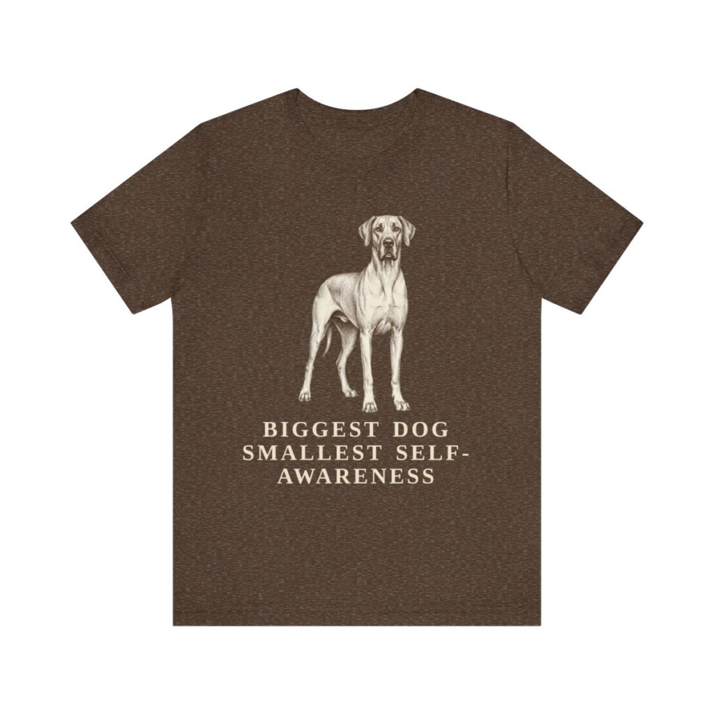 Great Dane Humor Shirt, Vintage Dog Sketch Tee, Dog Humor Gift