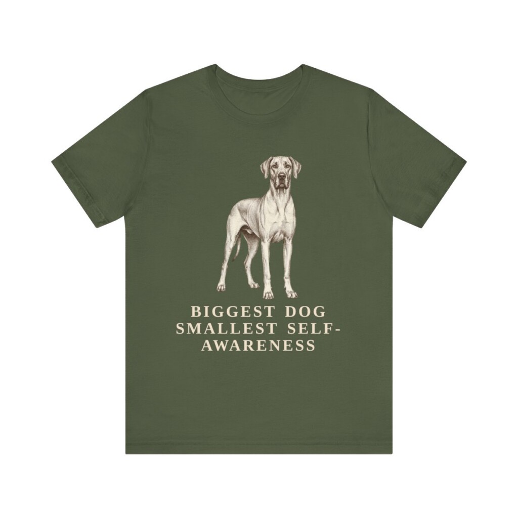 Great Dane Humor Shirt, Vintage Dog Sketch Tee, Dog Humor Gift