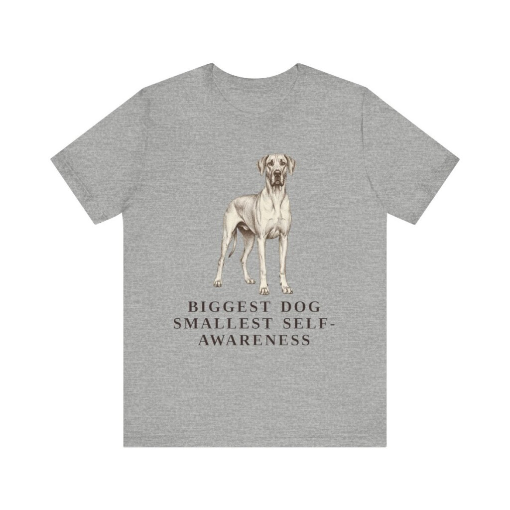 Great Dane Humor Shirt, Vintage Dog Sketch Tee, Dog Humor Gift