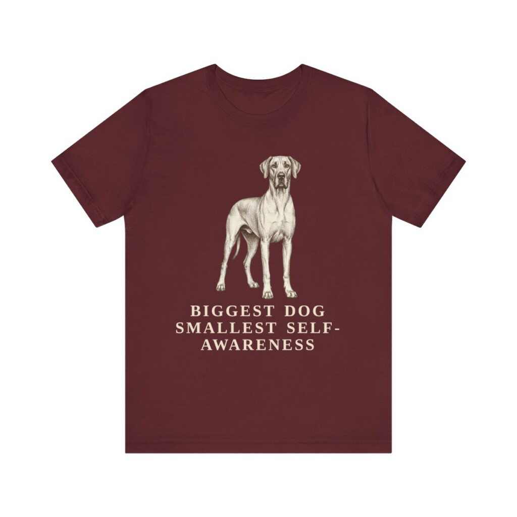 Great Dane Humor Shirt, Vintage Dog Sketch Tee, Dog Humor Gift