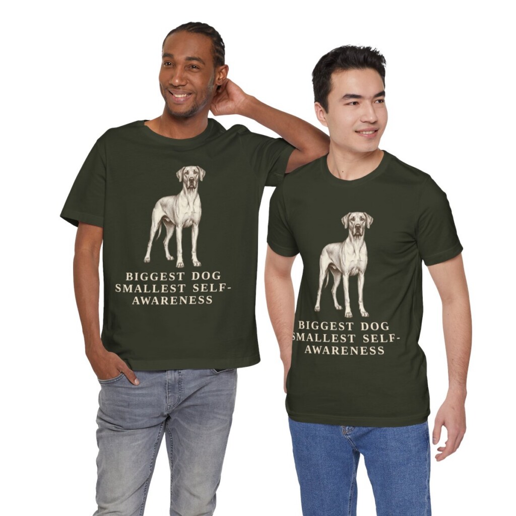 Great Dane Humor Shirt, Vintage Dog Sketch Tee, Dog Humor Gift