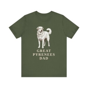 Great Pyrenees Dad Shirt, Vintage Dog Sketch Tee, Dog Dad Gift