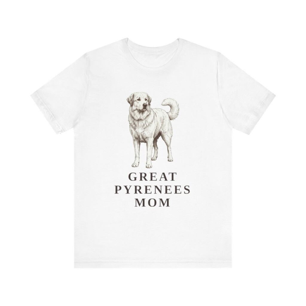 Great Pyrenees Mom Shirt, Vintage Dog Sketch Tee, Dog Mom Gift