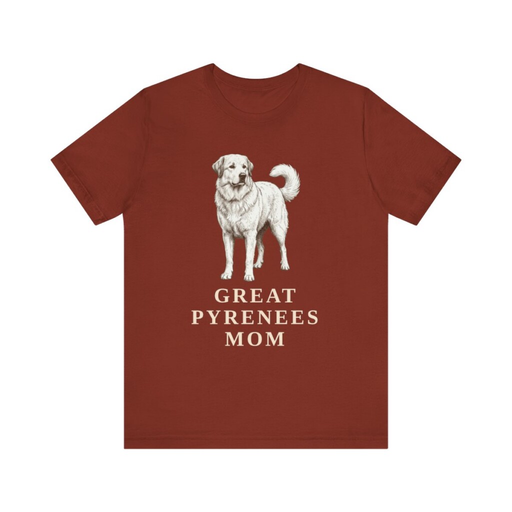 Great Pyrenees Mom Shirt, Vintage Dog Sketch Tee, Dog Mom Gift