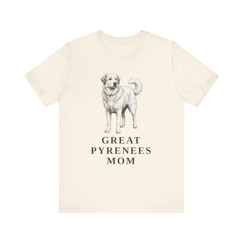 Great Pyrenees Mom Shirt, Vintage Dog Sketch Tee, Dog Mom Gift
