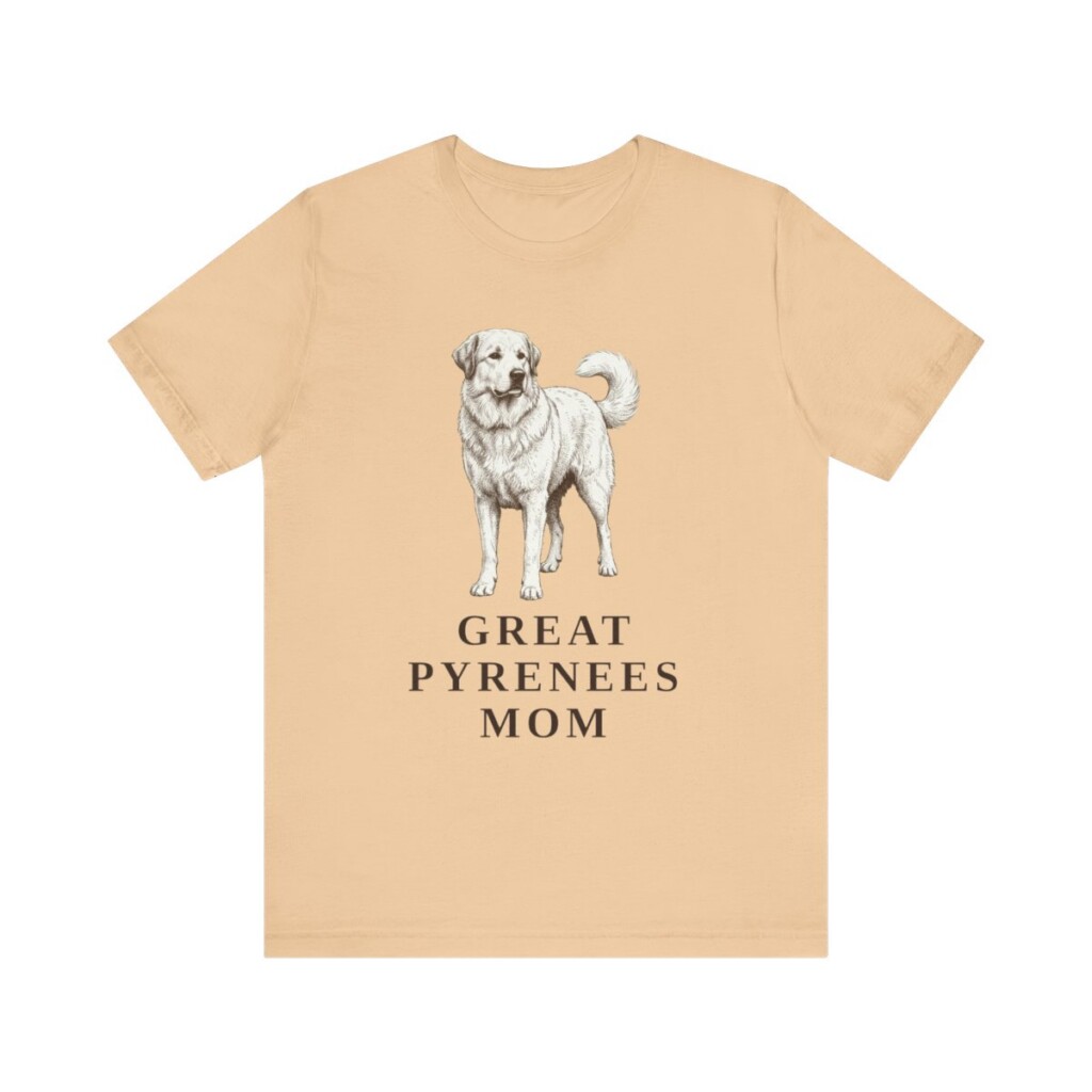 Great Pyrenees Mom Shirt, Vintage Dog Sketch Tee, Dog Mom Gift