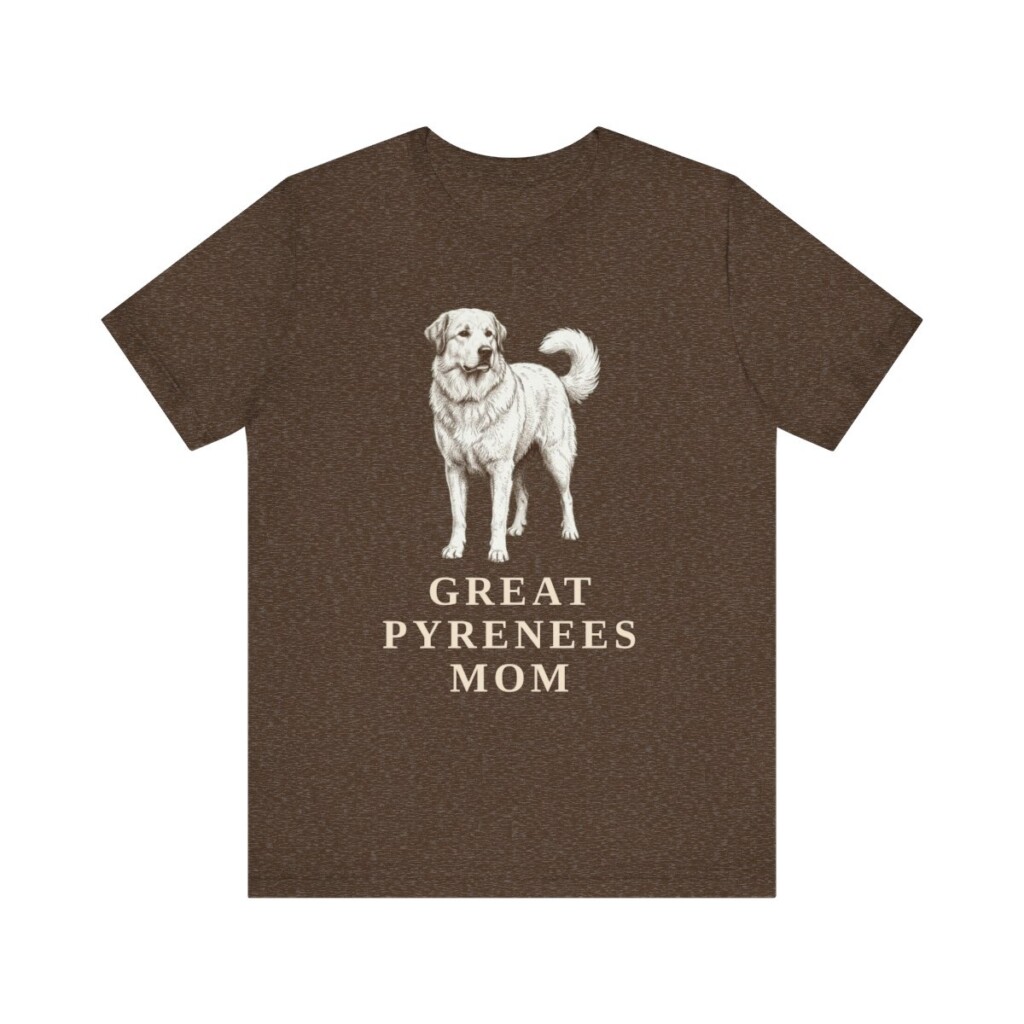 Great Pyrenees Mom Shirt, Vintage Dog Sketch Tee, Dog Mom Gift