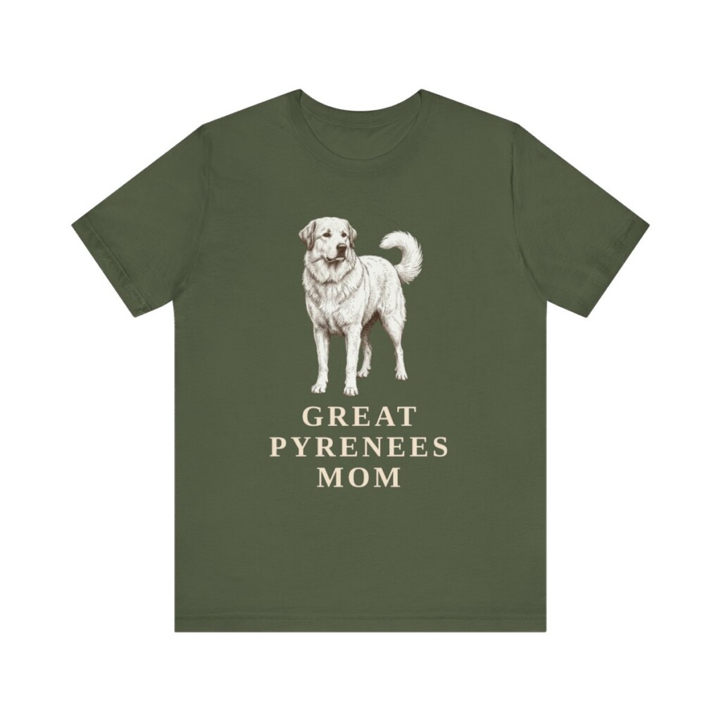 Great Pyrenees Mom Shirt, Vintage Dog Sketch Tee, Dog Mom Gift