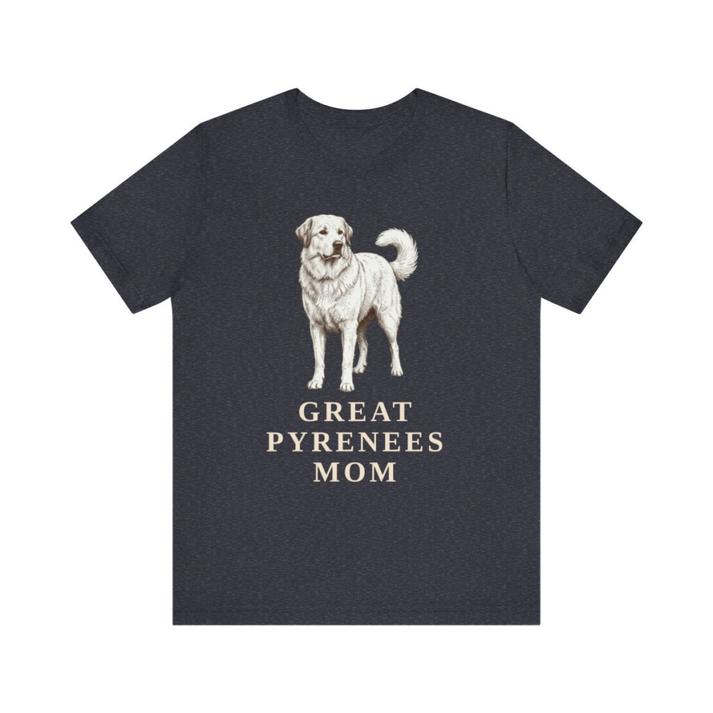 Great Pyrenees Mom Shirt, Vintage Dog Sketch Tee, Dog Mom Gift