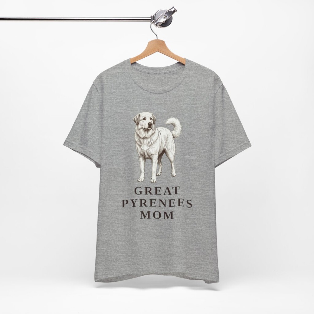 Great Pyrenees Mom Shirt, Vintage Dog Sketch Tee, Dog Mom Gift