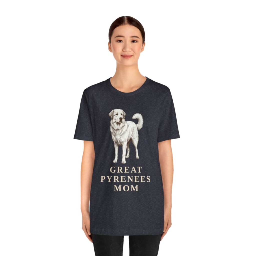 Great Pyrenees Mom Shirt, Vintage Dog Sketch Tee, Dog Mom Gift